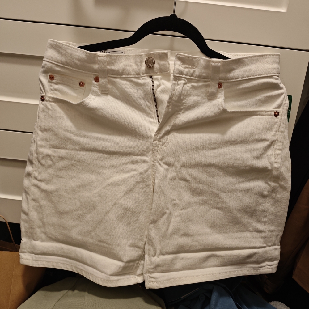 GAP Women's White Jean Shorts